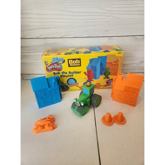 Play Doh BOB THE BUILDER Playset BOB Wendy Molds ROLEY Pilchard - Picture 1 of 3